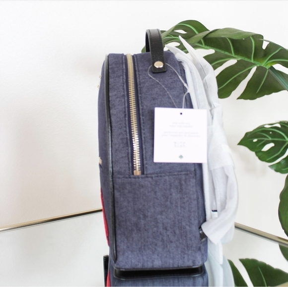 NWT KATE SPADE GROVE STREET POPPY DENIM BACKPACK main image 4